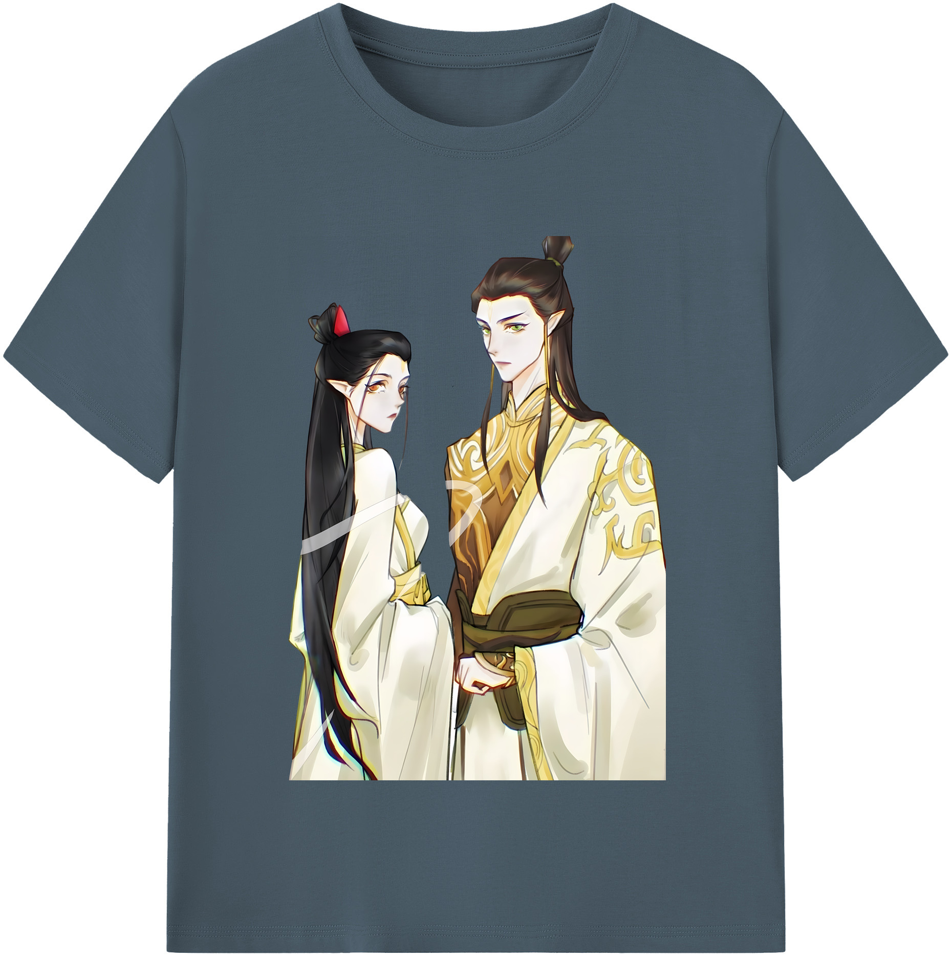 （画像用） Ne Zha 2 ナタ 魔童の大暴れ 綿100％半袖Tシャツ（フロントプリント）